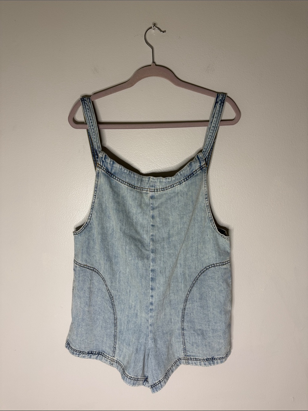 Light Wash Denim Romper - Women's Jeans Style Size Small NEW!